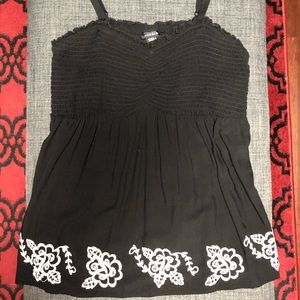 Thin strap dress top